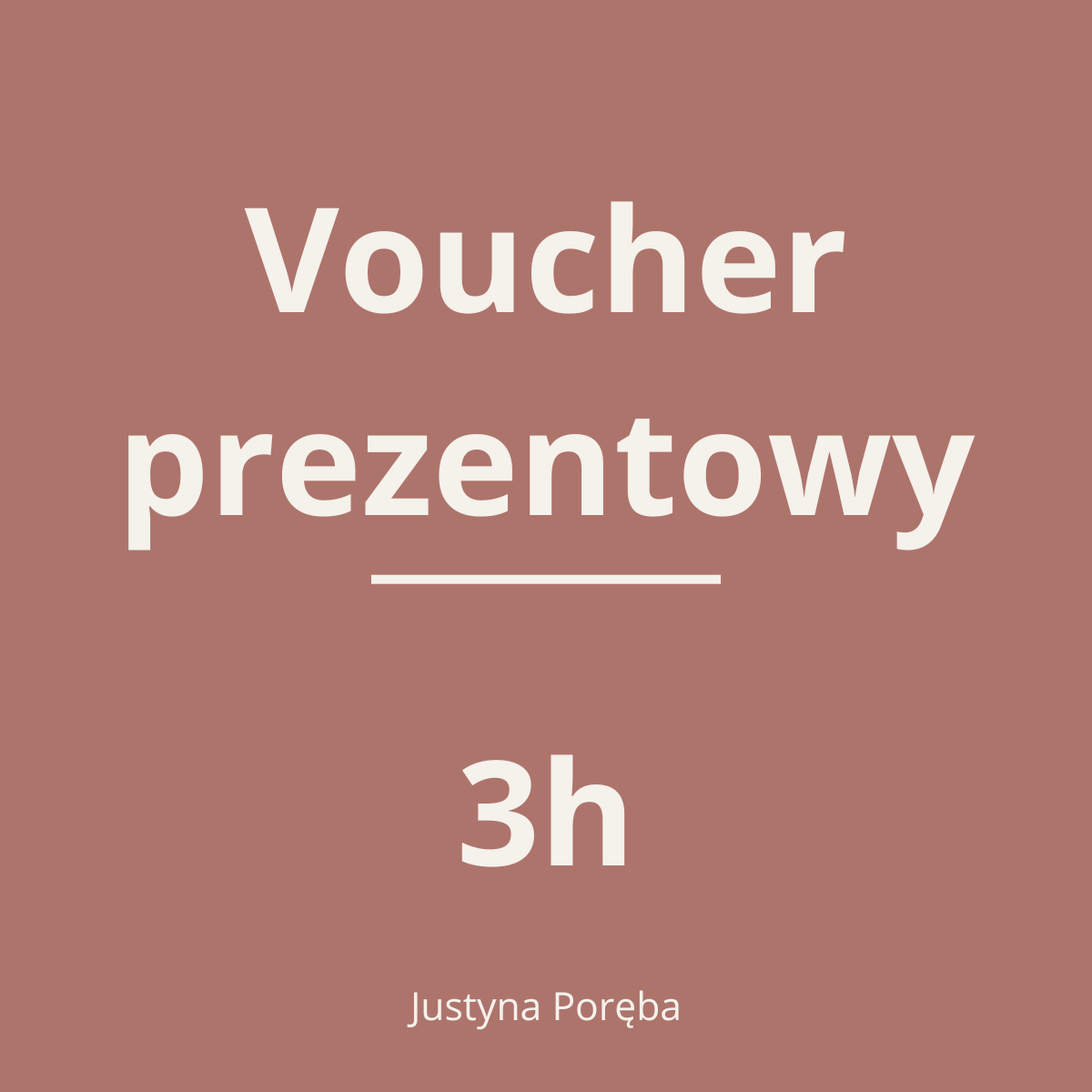 Voucher prezentowy - 3h