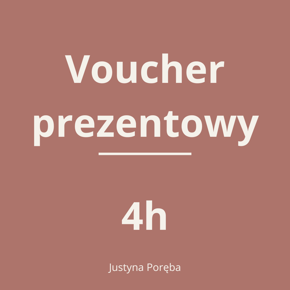 Voucher prezentowy - 4h