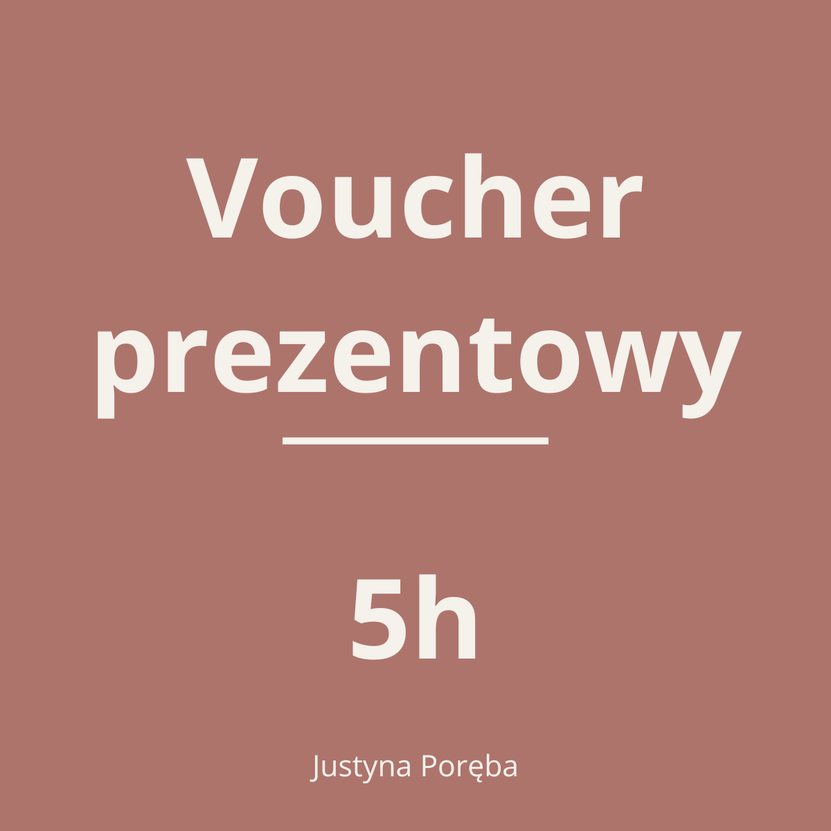 Voucher prezentowy - 5h